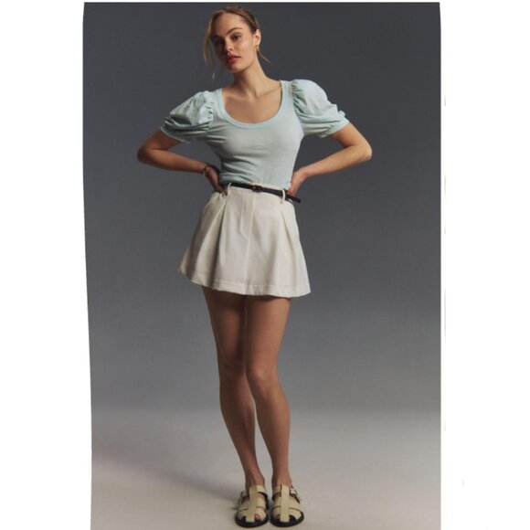 Brand New By Anthropologie Puff-Sleeve Scoop-Neck Top - Picture 7 of 7